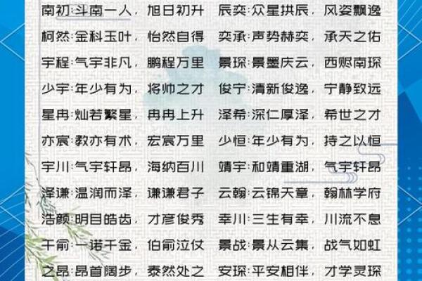2019年3月23号子时出生的男孩要怎么起名字姓名