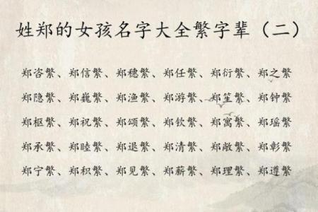 郑姓女孩名字大全-郑姓女孩起名字大全-郑姓名字大全姓名